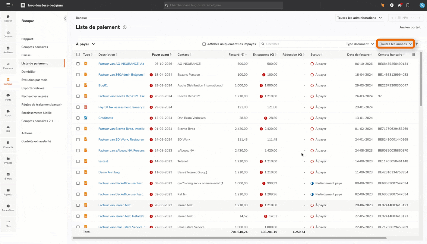 FR - Betaallijst updates 2.1-1