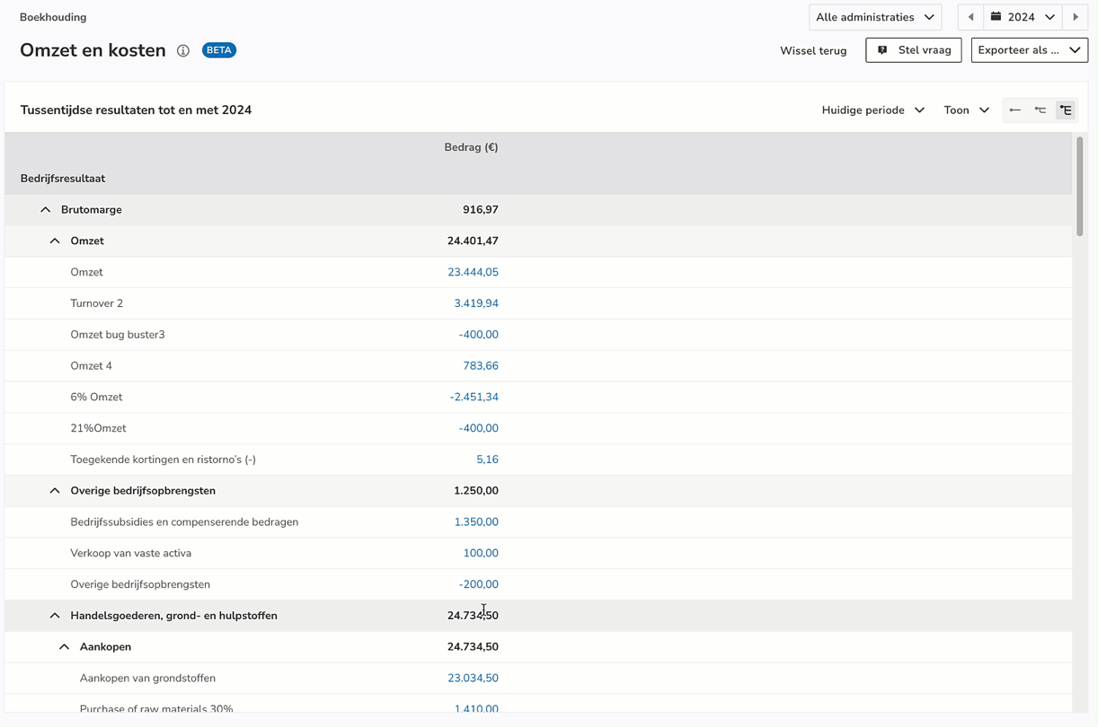 Fin Reports export